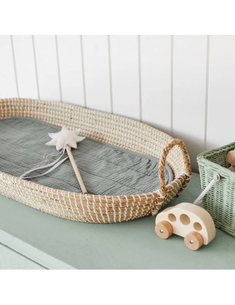 Olli Ella lux organic cotton liner - sage Olli Ella lux organic cotton liner - sage