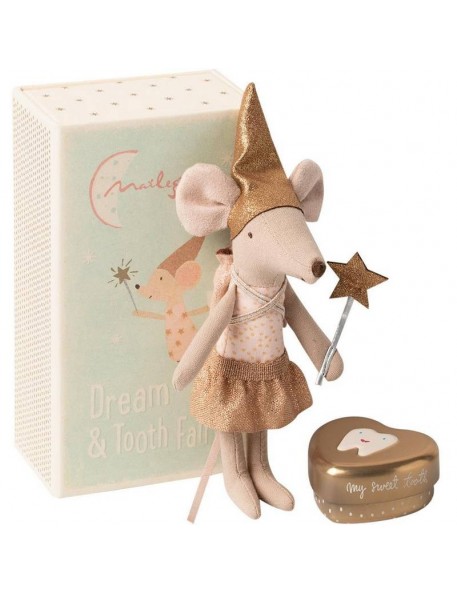 Maileg tooth fairy mouse in a box: girl