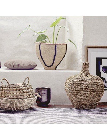 Deco basket Bloomingville, nature, banana leaf Deco basket Bloomingville, nature, banana leaf