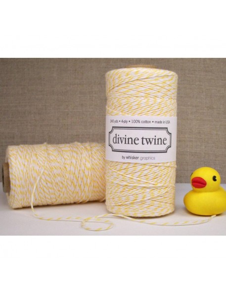 Divine Twine - Ficelle Baker Twine - citron