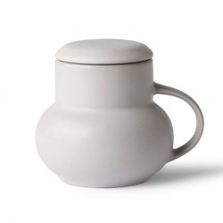 Mug gris avec couvercle "bubble" HK living