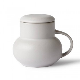 Mug gris avec couvercle "bubble" HK living