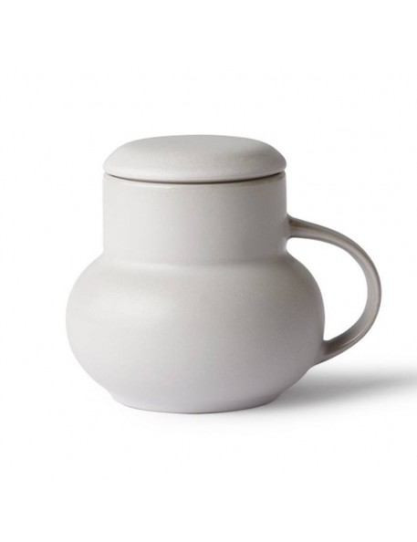 Mug gris avec couvercle "bubble" HK living