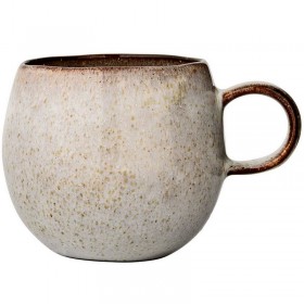 Bloomingville mug "Sandrine" en grès gris, Ø10,5cm