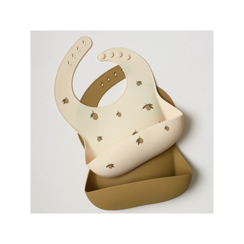 Bavoir Silicone Konges Slojd Citron