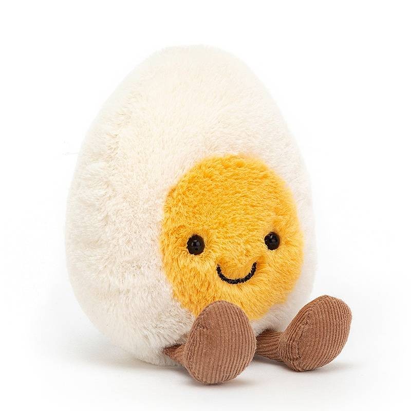 Peluche œuf Jellycat Amuseable 14 cm – doudou naissance drôle et original pour bébé