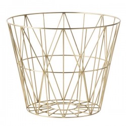 FERM living panier corbeille laiton "wire basket"