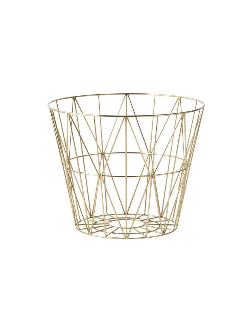 FERM living panier corbeille laiton "wire basket"