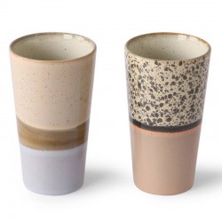 HK Living latte mug (x2) céramique 70'