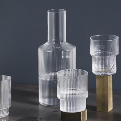 Ferm living ripple glass (x4)