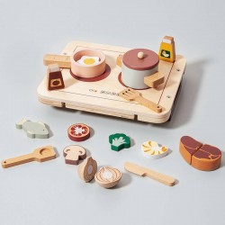 Jouet set repas en bois