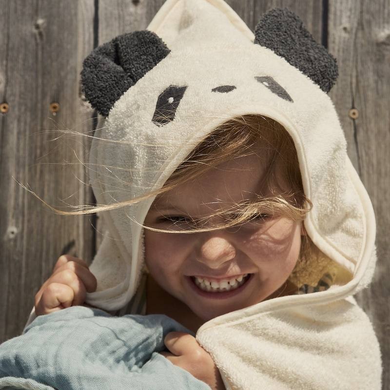 panda hooded towel