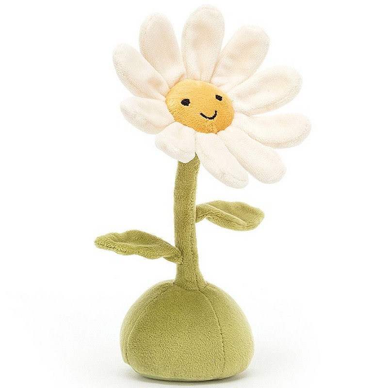 Jellycat Flowerlette Daisy soft toy 21 cm – daisy-shaped plush for baby