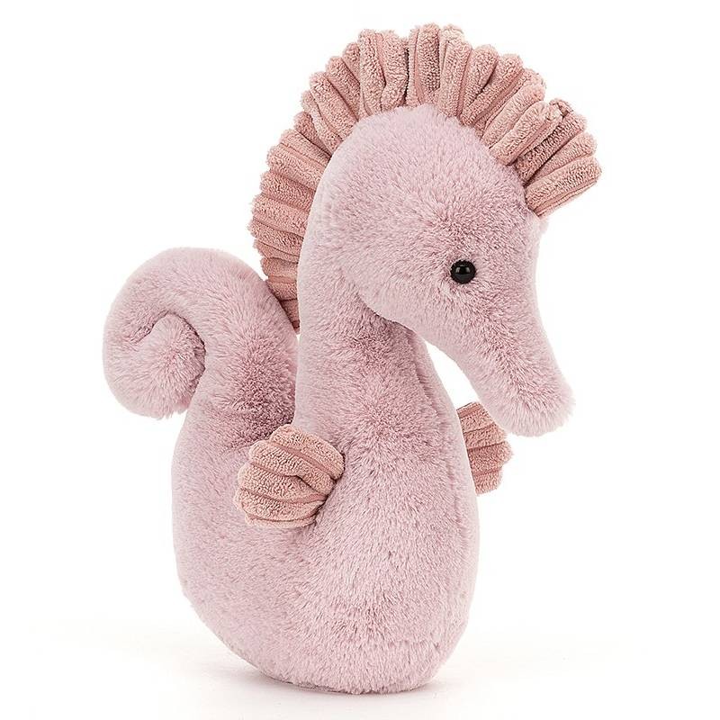 Jellycat Sienna Seahorse soft toy 28 cm – pastel pink plush for baby