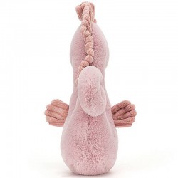 Rear view of Jellycat Seahorse plush – soft nursery decor for baby