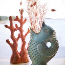 Standing stoneware coral Madam Stoltz