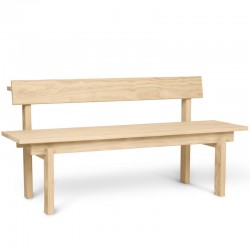 Banc en bois naturel - extérieur / intérieur "Pika" Ferm living