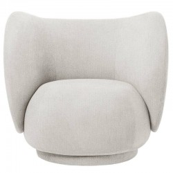 Fauteuil "Lounge chair Rico" bouclé Ferm living