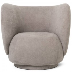 Fauteuil "Lounge chair Rico" bouclé Ferm living