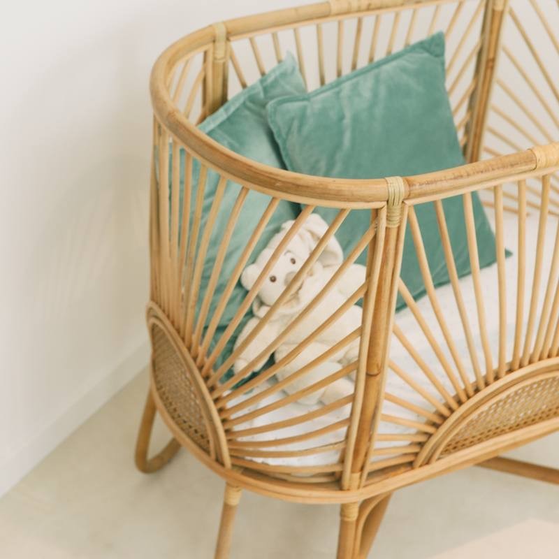 Cradle In Natural Rattan And Cane