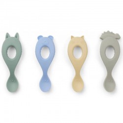 Cuillère ergonomique bébé en silicone