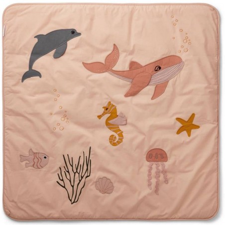Couverture d'activités "Glenn", sea creature rose Liewood Couverture d'activités "Glenn", sea creature rose Liewood