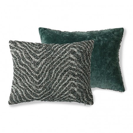 Coussin vert "jacquard weave" Doris for HK Living