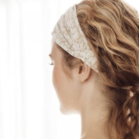 Bandeau cheveux femme écru - accessoire tendance