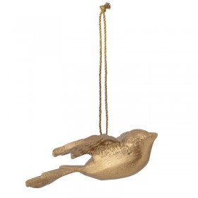 Brass bird ornament to hang from Bloomingville
