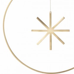 Ferm Living christmas ornament - winterland brass star - Large