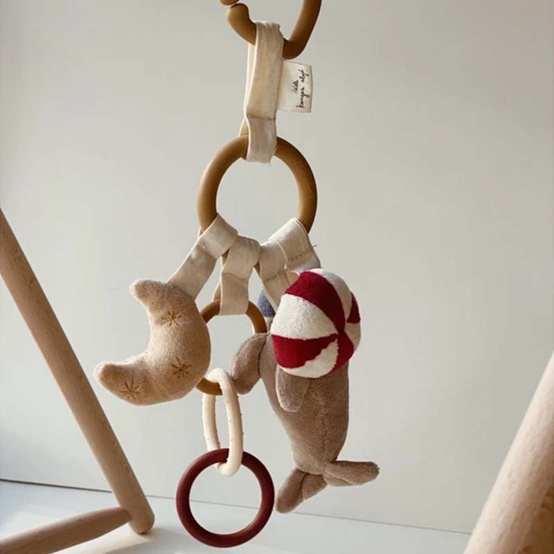 Ours polaire jouet d'activités bébé en laine, Konges Slojd