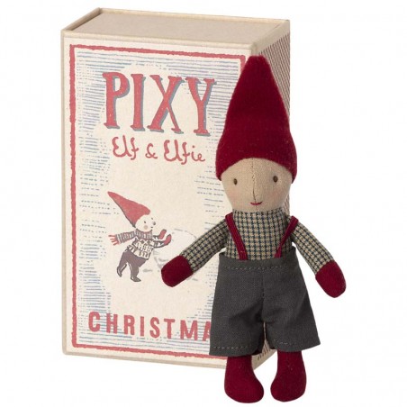 Poupée lutin miniature dans sa boite d' allumette Maileg Poupée lutin miniature dans sa boite d' allumette Maileg