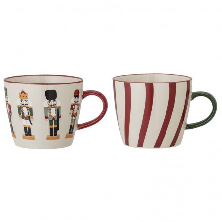 Coffret de 2 tasses de Noel scadninave, casse-noisettes - Bloomingville