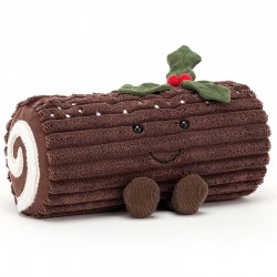 Peluche bûche de Noël...