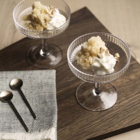 Ferm living "ripple" champagne saucer (x2)