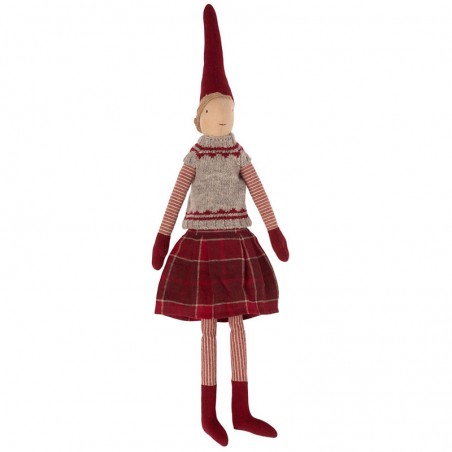 Maileg lutin de Noël scandinave poupée fille Pixy taille medium H50cm Maileg lutin de Noël scandinave poupée fille Pixy taille medium H50cm