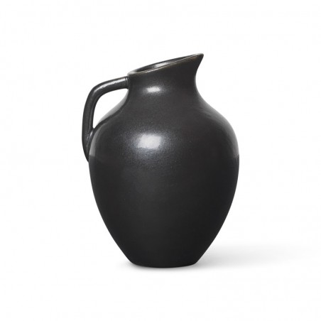 mini vase design en porcelaine noire