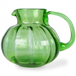 Emeralds: glass jug, green