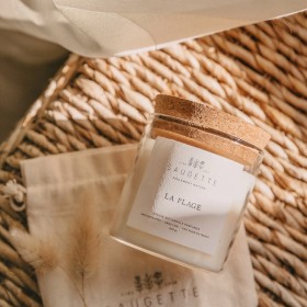 natural soy scented candle from France the beach