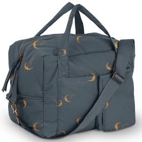 sac à langer bleu marine marque Konges Sloejd imprimé lune