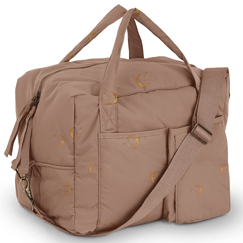 Sac à langer rose KONGES SLOEJD lune - sac à langer bébé fille