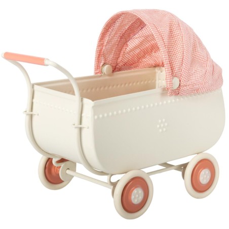 Maileg pram micro, coral Maileg pram micro, coral