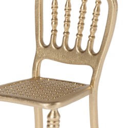 miniature toys vintage chair gold maileg