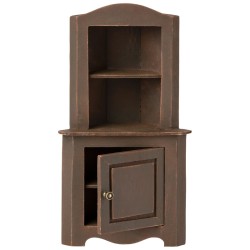 miniature corner cabinet, brown by Maileg