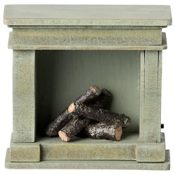 Maileg cheminée miniature, menthe