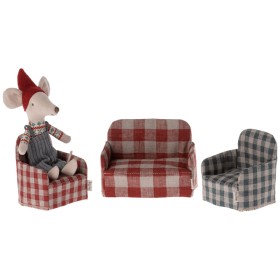 fauteuil miniature rouge jouet de Noël Maileg