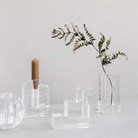 Ferm living bubble glass vase - cylinder