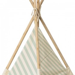 Tipi enfant rayé menthe Bloomingville mini