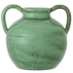 grand vase vert en terre cuite Bloomingville