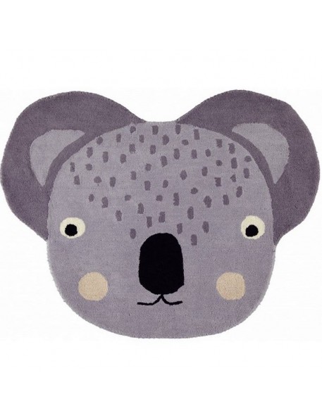 Tapis enfant koala OYOY Mini en laine et coton pour chambre bébé